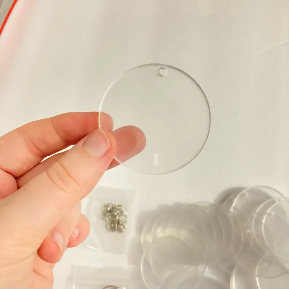Acrylic Keychain Blanks Bulk Set 29 Blanks